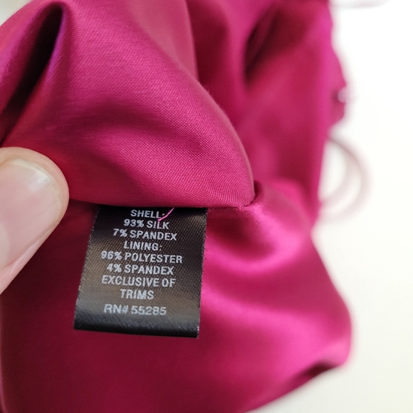 Hot🩷PinkExpress Silk strapless dress - Picture 9 of 11